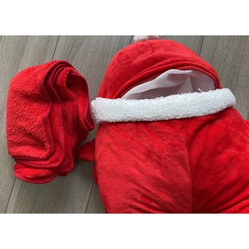 聖誕老人造型拉鍊式毛毯-聖誕節禮品-滌綸200g	_5